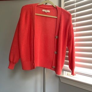 Loft XSP pink cardigan